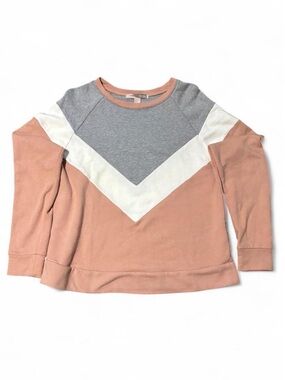 Forever 21 Chevron Colorblock Sweatshirt
